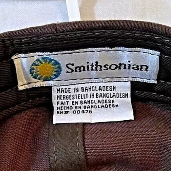 Smithsonian Air & Space Museum Strapback Hat/Cap Brown Twill Washington DC Mall - Picture 7 of 8